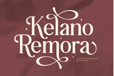 Kelano Remora Typeface