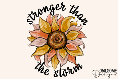 Stronger Than The Storm Sunflower PNG