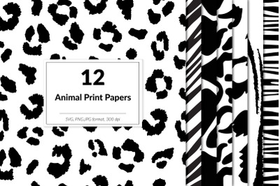 Animal print digital paper