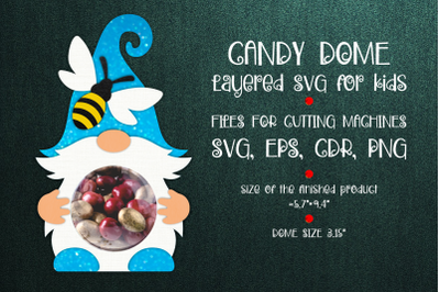 Gnome and Bee | Candy Dome Template