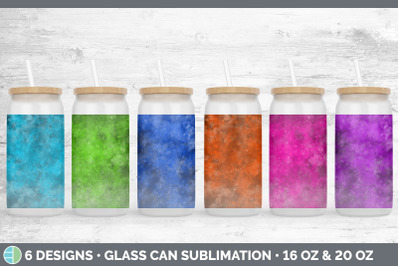 Bright Colors Glass Can | Sublimation Beer Mason Jar