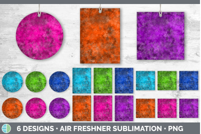 Bright Colors Air Freshener | Sublimation Designs Bundle