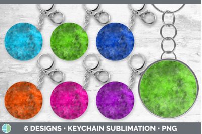 Bright Colors Keychain Bundle | Keyring Sublimation Designs