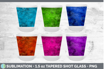 Bright Colors Shot Glass Sublimation | Shot Glass 1.5oz Tapered