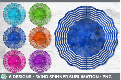 Bright Colors Wind Spinner | Sublimation Designs Bundle