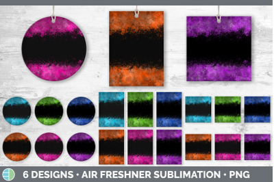 Bright Colors Air Freshener | Sublimation Designs Bundle