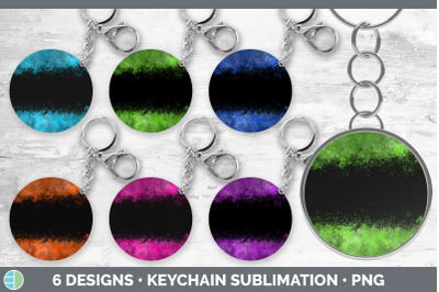 Bright Colors Keychain Bundle | Keyring Sublimation Designs