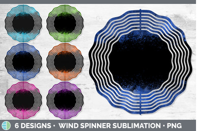 Bright Colors Wind Spinner | Sublimation Designs Bundle