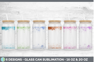 Bright Colors Glass Can | Sublimation Beer Mason Jar