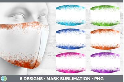 Bright Colors Mask | Sublimation Bundle Face Mask Designs