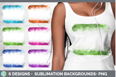 Bright Colors Distressed Sublimation Background Panel