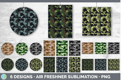 Camo Air Freshener | Sublimation Designs Bundle