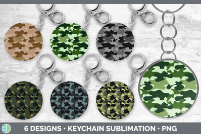 Camo Keychain Bundle | Keyring Sublimation Designs