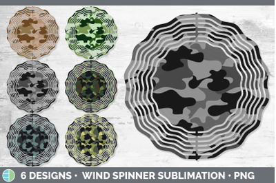 Camo Wind Spinner | Sublimation Designs Bundle