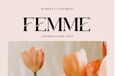 Femme - a Modern Serif Font