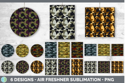 Camo Air Freshener | Sublimation Designs Bundle