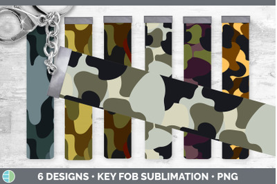 Camo Key Fob | Wristlet Sublimation