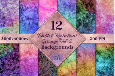 Pastel Rainbow Grunge Vol. 2 Backgrounds