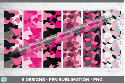 Pink Camo Pen Wraps | Epoxy Sublimation Bundle