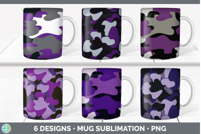 Purple Camo Mug Sublimation