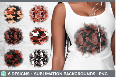 Red Camo Background | Grunge Sublimation Backgrounds