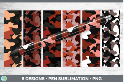 Red Camo Pen Wraps | Epoxy Sublimation Bundle