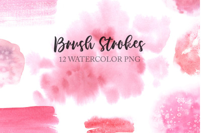 Watercolor Pink Valentine Day Textures Graphic
