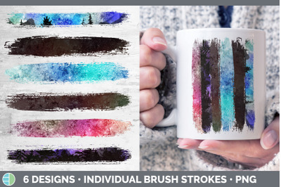 Night Sky Brush Strokes PNG | Sublimation Designs