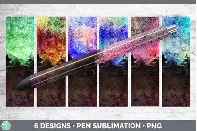 Night Sky Pen Wraps | Epoxy Sublimation Bundle