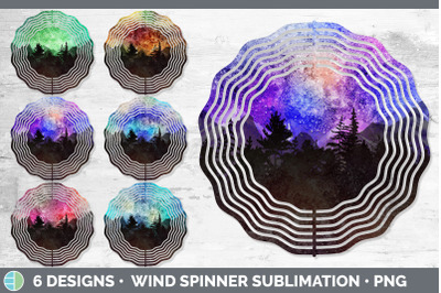 Night Sky Wind Spinner | Sublimation Designs Bundle