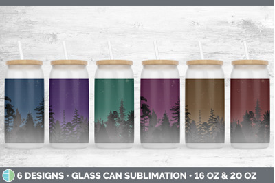 Night Sky Glass Can | Sublimation Beer Mason Jar