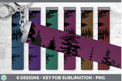 Night Sky Key Fob | Wristlet Sublimation