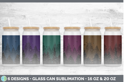 Night Sky Glass Can | Sublimation Beer Mason Jar