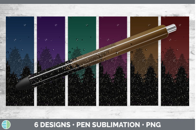 Night Sky Pen Wraps | Epoxy Sublimation Bundle