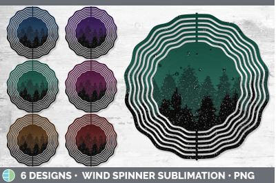 Night Sky Wind Spinner | Sublimation Designs Bundle