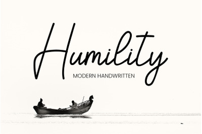 Humility script font