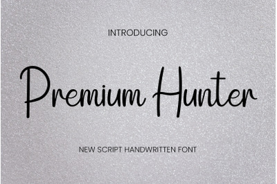 Premium Hunter font