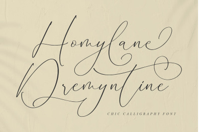 Homylane Dremyntine - Chic Calligraphy Font