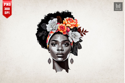 Afro Girl Black History Month Clipart 3