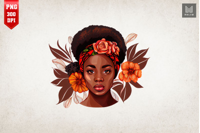 Afro Girl Black History Month Clipart 16