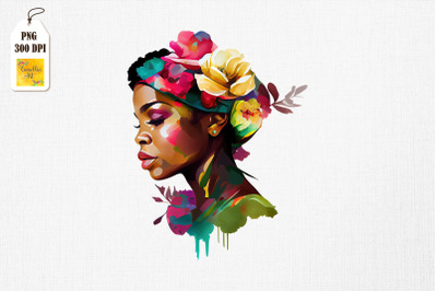 Black History Month Afro Girl Clipart
