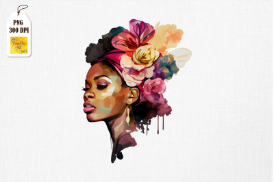 Black History Month Afro Girl Clipart 6