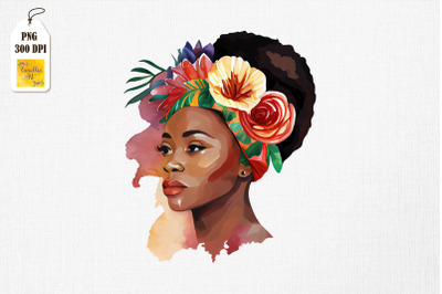 Black History Month Afro Girl Clipart 8