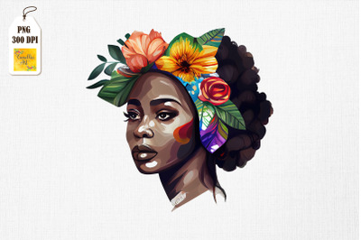 Black History Month Afro Girl Clipart 12