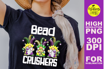 Bead crushers png, mardi gras sublimation