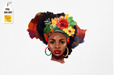 Black History Month Afro Girl Clipart 17