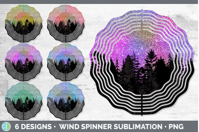 Night Sky Wind Spinner | Sublimation Designs Bundle