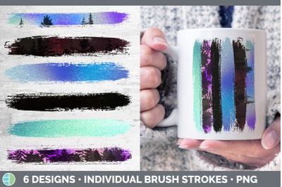 Night Sky Brush Strokes PNG | Sublimation Designs