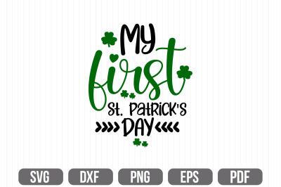 My First St. Patrick&#039;s Day svg