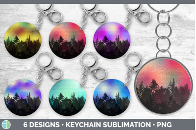 Night Sky Keychain Bundle | Keyring Sublimation Designs